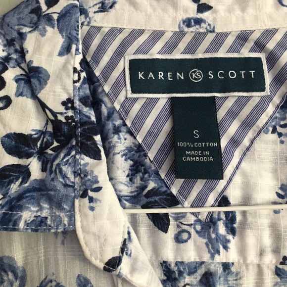 Floral short sleeve button down - Picture 3 of 5